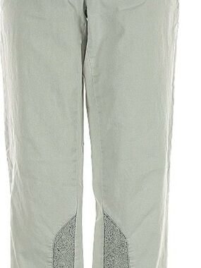 Pilcro and the Letterpress Light Sage Chinos with Embroidered Knee Panels